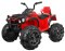 Quad ATV 2.4GHz na akumulator dla dzieci Czerwony + Pilot + Koła EVA + Radio MP3 + Wolny Start