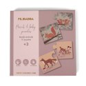 Filibabba Puzzle Mama i dziecko Nordic animals