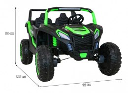 Buggy ATV Racing dla 2 dzieci Zielony + Napęd 4x4 + Pilot + Wolny Start + MP3 LED