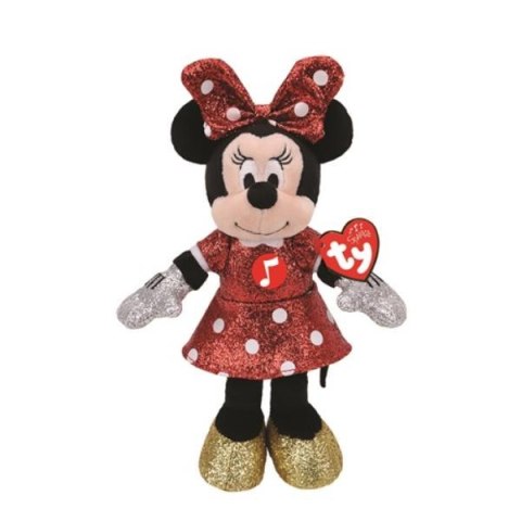 Maskotka Beanie Babies MINNIE 35 cm - super sparkle z dźwiękiem 90199