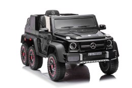 Mercedes G63 AMG Autko na akumulator Czarny + Pilot + 6 kół EVA + Wolny Start + MP3 LED