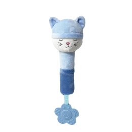 AXIOM 9203 Zabawka z dźwiękiem Kotek śpiący 17 cm niebieski