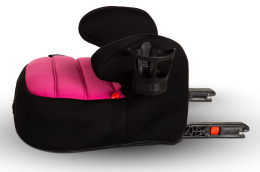 Booster Isofix BabySafe 22-36kg fotelik podstawka siedzisko z mocowaniem isofix - Pink Black