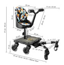 COZY 4S RIDER Dostawka z siedziskiem mocowana do wózka, max 25 kg + poduszka / wkładka Koparki