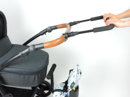 Przedłużka do rączki wózka to rozwiązanie, które dodatkowo podnosi komfort spacerów z dostawką