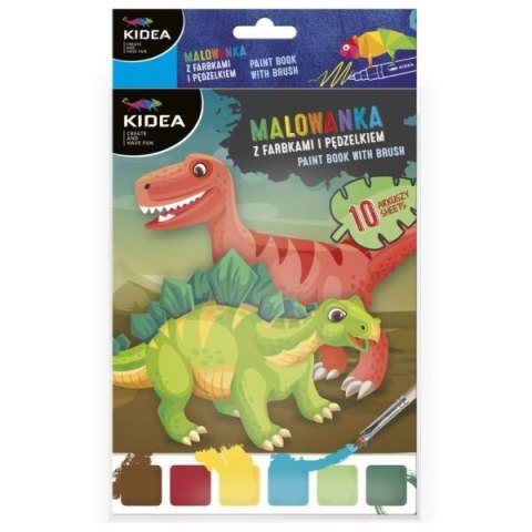 Malowanka A5 z akcesoriami Dinozaury Kidea