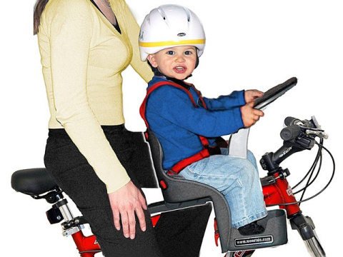 Fotelik rowerowy WeeRide Kangaroo Safe Front Classic Grey