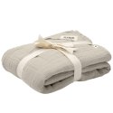 BIBS MUSLIN SWADDLE Kocyk muślinowy 100% ORGANIC COTTON SAND 120 x 120 cm