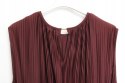 H&M SUKIENKA plisowana BORDO r XL 48