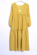 ITALY sukienka LEN oversize BOHO r 38/40
