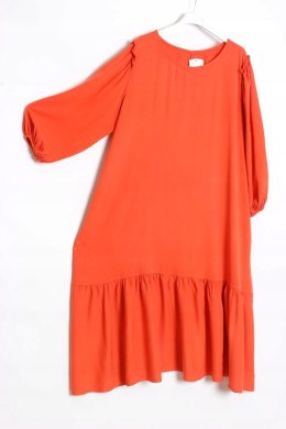 ITALY sukienka oversize FALBANA ceglasta 44/46/48