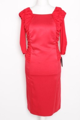 ELEGANCKA sukienka czerwień 46 PaniXL