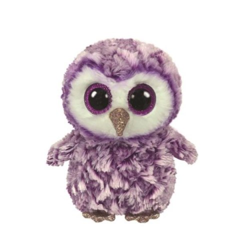 Maskotka Ty Beanie Boos MOONLIGHT purpurowa sowa 24cm 36461