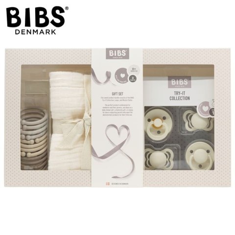 BIBS NEW BORN BUNDLE MUST HAVE zestaw prezentowy IVORY