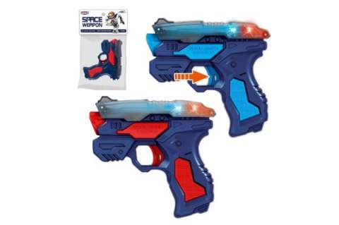 Pistolet ze światłem i dźwiękiem 12cm 160615 mix Cena za 1szt