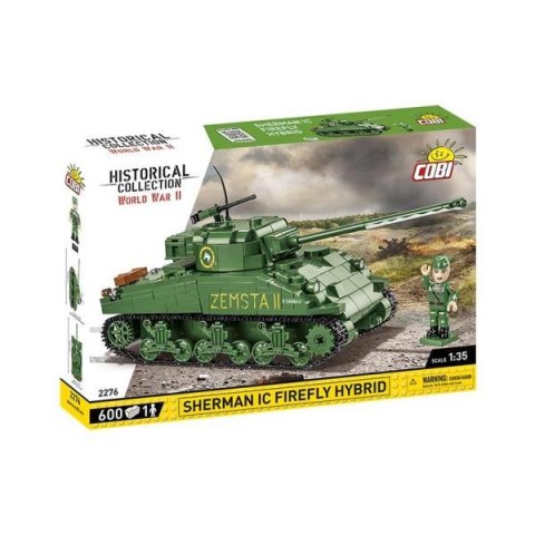 COBI 2276 Historical Collection WWII Czołg Sherman IC Firefly Hybrid 600 klocków