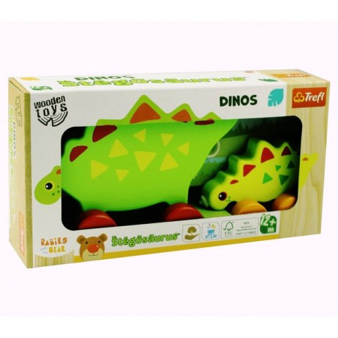 TREFL 61747 Zabawka drewniana Dinos - Stegosaurus