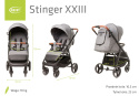 STINGER XXIII 4Baby Wózek spacerowy do 22kg - MELANGE GREY