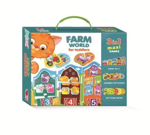 Gra edukacyjna Farm world for toddlers RK1310-01 Roter Kafer