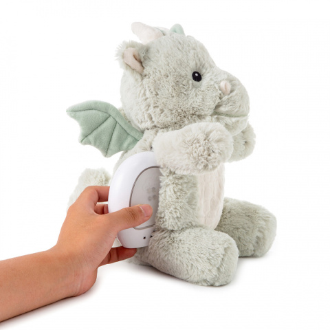Cloud b® Love Light Buddies Drake the Dragon™ - Szumiący Smok z czujnikiem ruchu i pozytywką