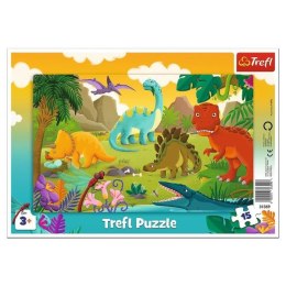Puzzle 15el ramkowe Dinozaury 31359 Trefl p20