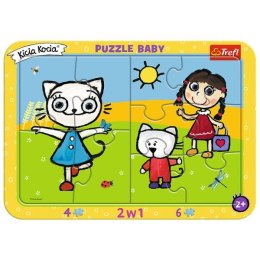 Puzzle ramkowe baby - Szczęśliwa Kicia Kocia 80023 TREFL
