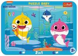 Puzzle Ramkowe Baby - Wesołe Rekiny. Baby Shark 80027 TREFL p15