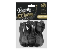 Balony Beauty&Charm metaliki czarne 12