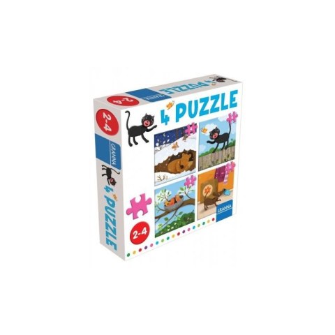 Gra puzzle z kotem