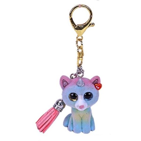 TY BEANIE BOOS Mini Boos Brelok HEATHER kot z rogiem 25059