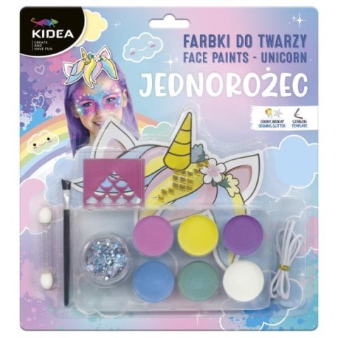 Farby do twarzy zestaw Unicorn / Jednorożec Kidea p12