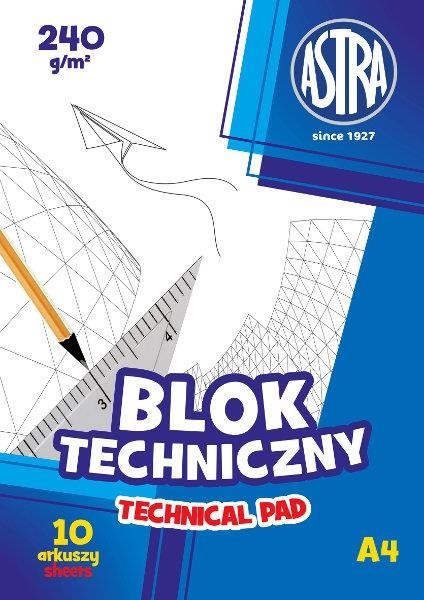 Blok techniczny A4 240g p10 ASTRA cena za 1 szt