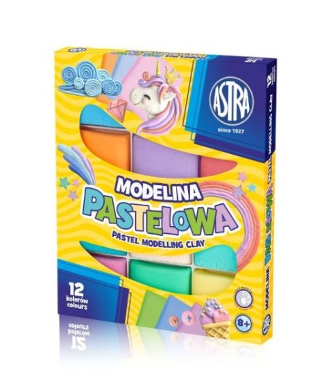 Modelina 12 kolorów pastelowa ASTRA