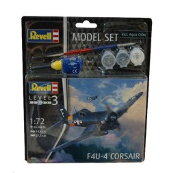 Model do sklejania 1:72 63955 F4U-4 Corsair Revell +3 farbki, pędzelek, klej