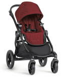 Baby Jogger City Select Double 2w1 głęboko-spacerowy 2x siedzisko 2x gondola garnet