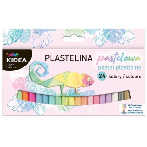 Plastelina Kidea pastelowe 24 kolory Derform