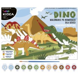 Obraz malowanie po numerach Dinozaury Kidea