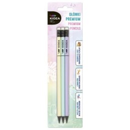 Ołówki Premium HB 3szt Kidea