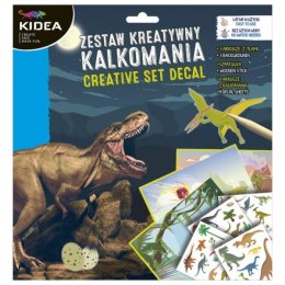 Zestaw kreatywny - kalkomania A Kidea Dinozaury