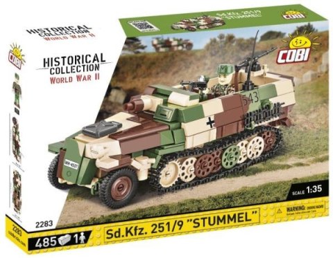 COBI 2283 Historical Collection WWII Niemiecki transporter opancerzony Sd.Kfz. 251/9 "Stummel" 485 klocków