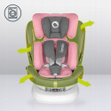 BASTIAAN ONE Lionelo Obrotowy fotelik samochodowy 0-36 kg Isofix RWF - Pink Baby