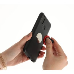 Uchwyt magnetyczny do telefonu holder samochodowy na kratkę wywiew czerwony