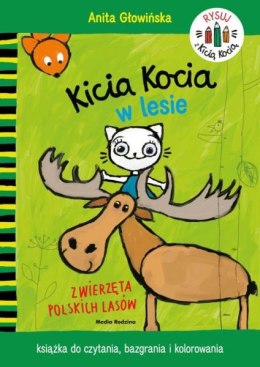 Książeczka Kicia Kocia w lesie Kolorowanka