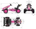 MILLY MALLY Gokart na pedały Rocket Pink