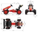 MILLY MALLY Gokart na pedały Rocket Red