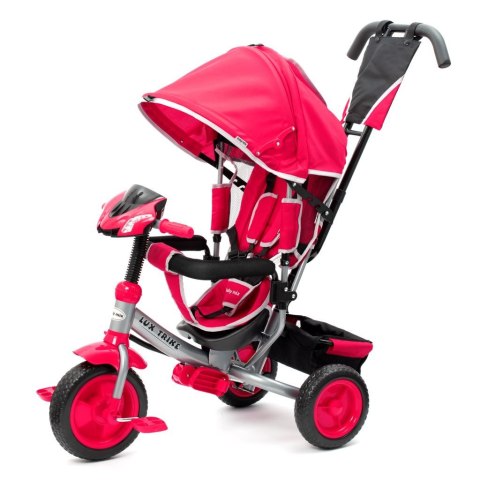 BABY MIX 45766 Rowerek trójkołowy z światłami led Lux Trike różowy