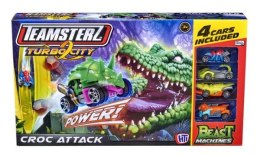 PROMO Tor samochodowy Croc Attack Atak Krokodyla + 4 autka wyścigowe Beast Machines TEAMSTERZ 1417333 p6