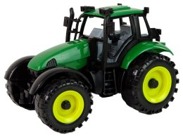 Traktor Ideal Farm Zielony Czerwony Otwierana Maska
