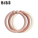 BIBS LOOPS 12-PACK - BLUSH & WOODCHUCK & IVORY