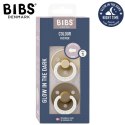 BIBS COLOUR 2-PACK DARK OAK NIGHT & VANILIA NIGHT S Smoczek Uspokajający kauczuk Hevea